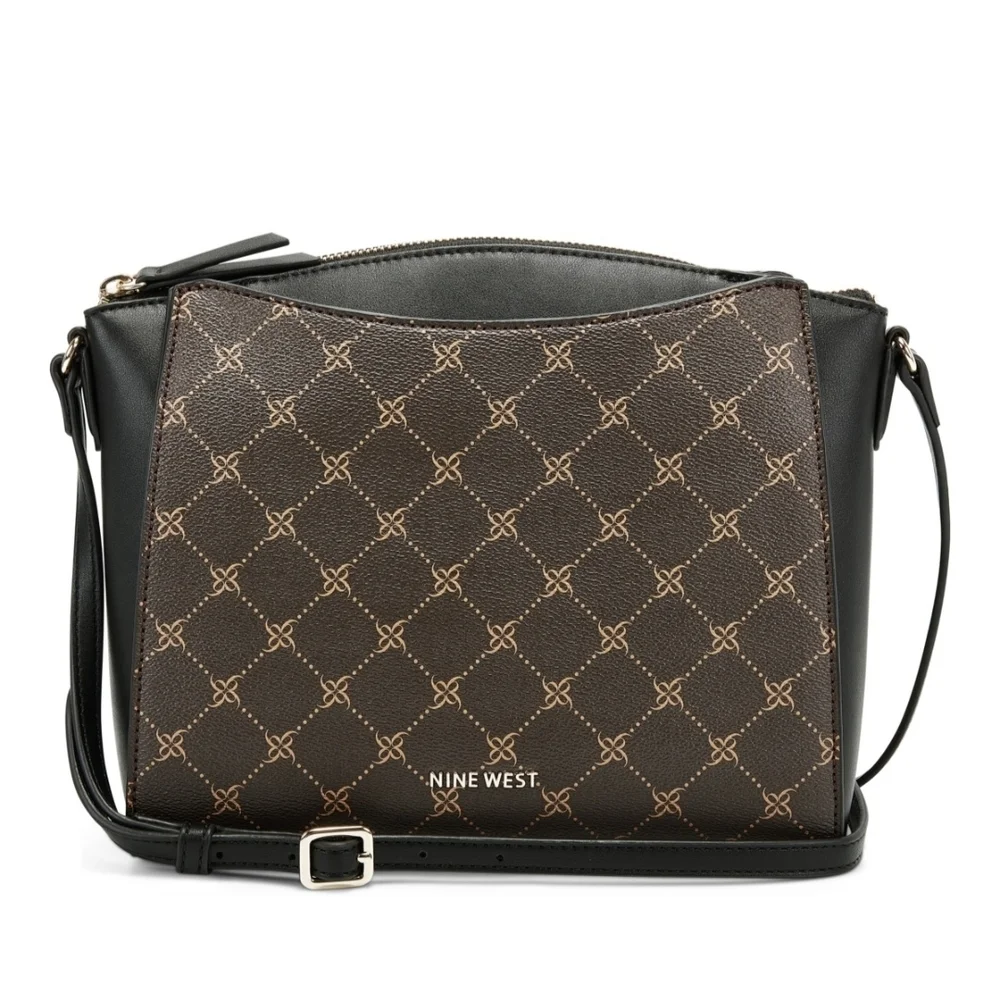 NINE WEST Dark Brown and Cream Color Women's Bag